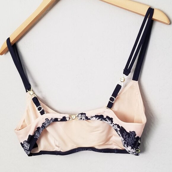 & Other Stories Ocean Floor Bikini Top Buttery Soft Artsy Under The Sea Size 10 - Picture 4 of 16